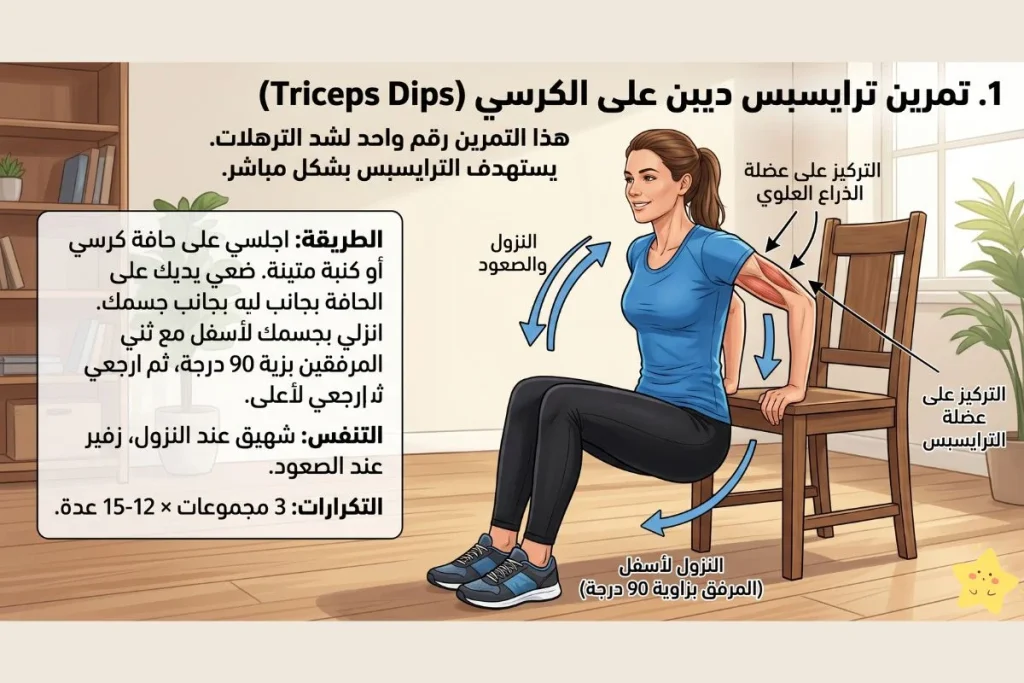 تمارين شد الذراعين للنساء