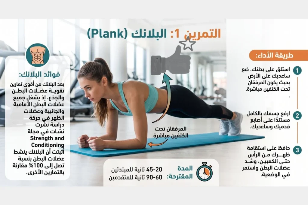 تمارين حرق دهون البطن في المنزل