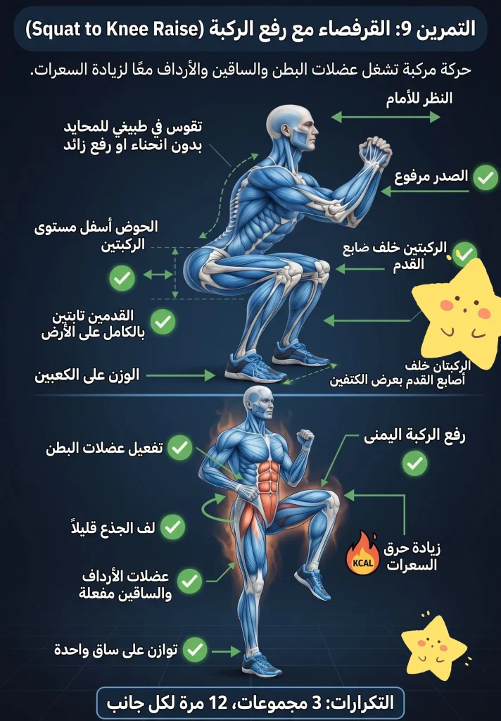 تمارين حرق دهون البطن في المنزل