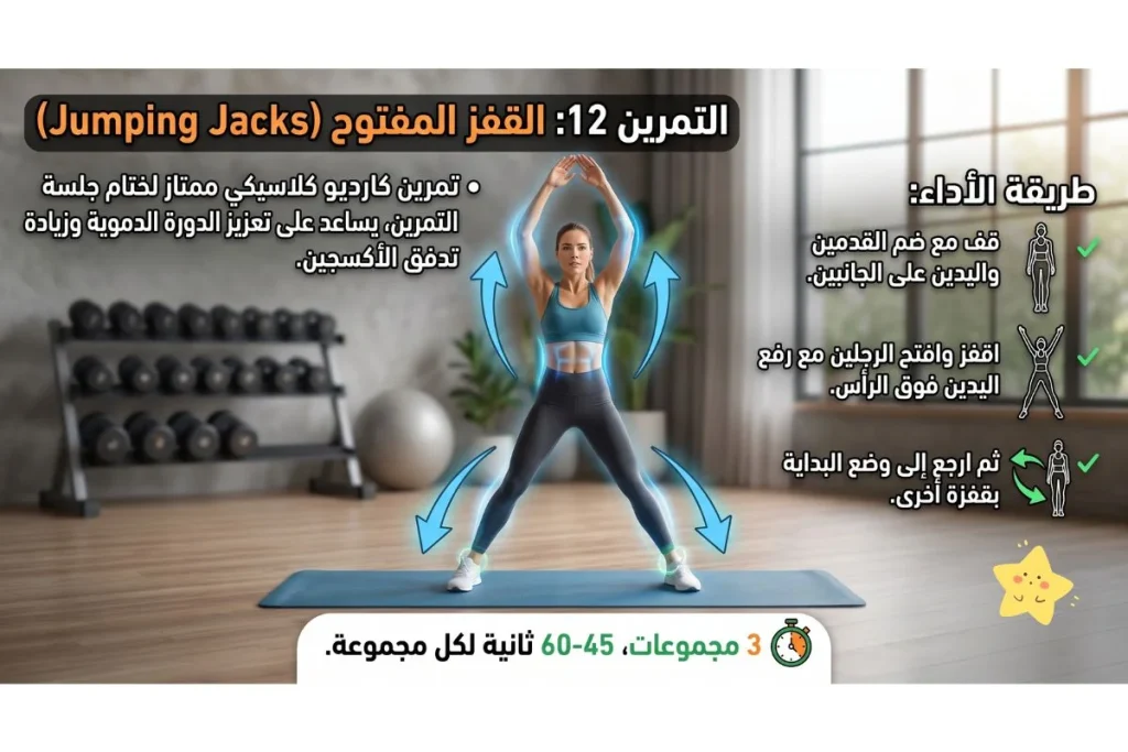 تمارين حرق دهون البطن في المنزل