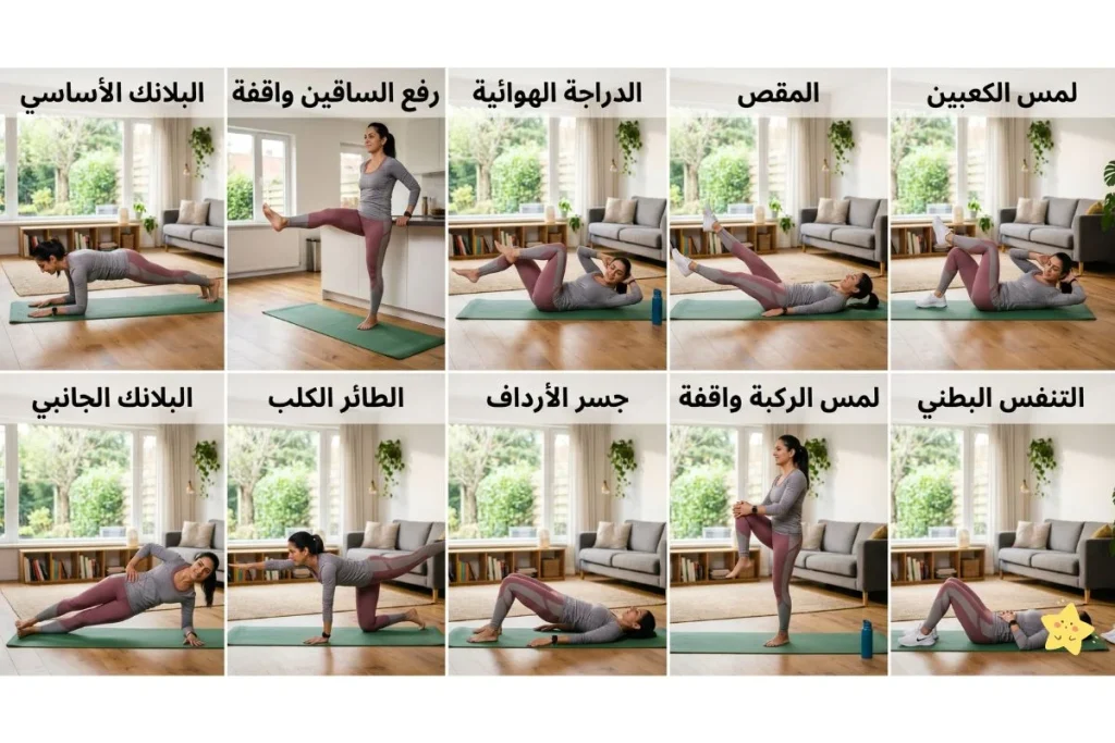 تمارين إزالة الكرش بعد الأربعين للنساء