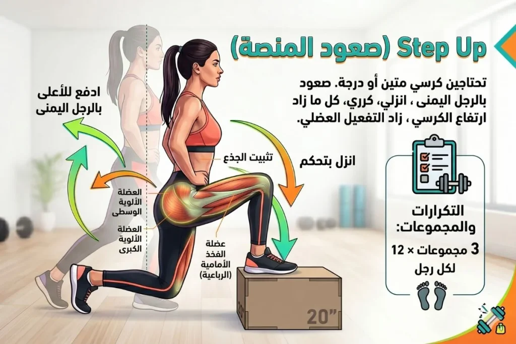 تمارين الأرداف والمؤخرة للنساء