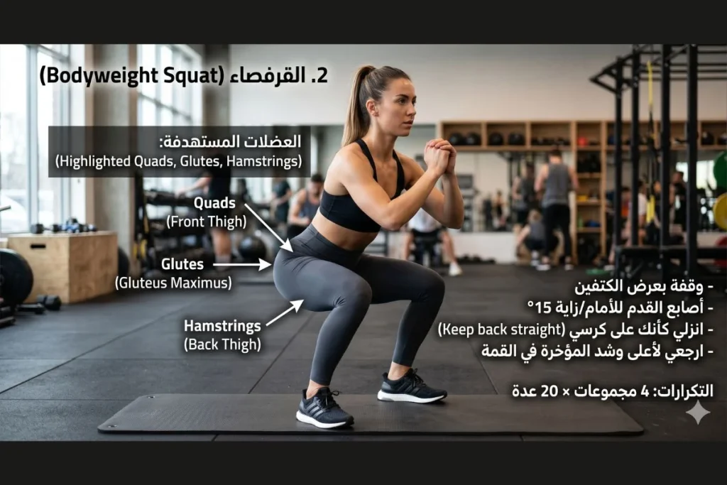 تمارين الأرداف والمؤخرة للنساء