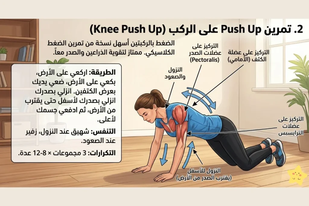 تمارين شد الذراعين للنساء
