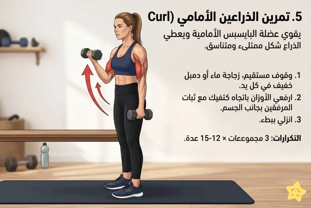 تمارين شد الذراعين للنساء