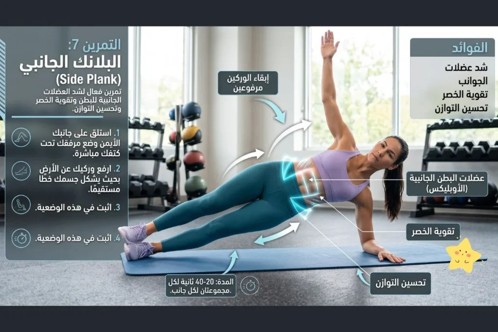 تمارين حرق دهون البطن في المنزل