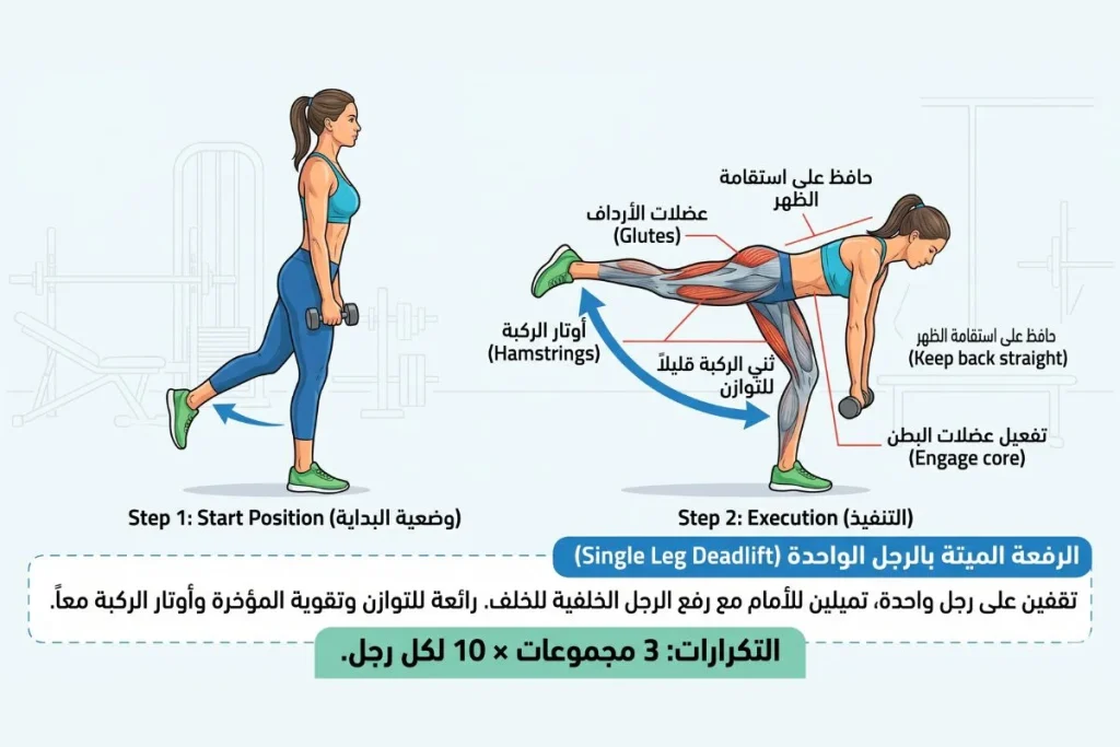 تمارين الأرداف والمؤخرة للنساء