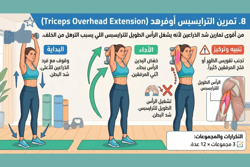تمارين شد الذراعين للنساء
