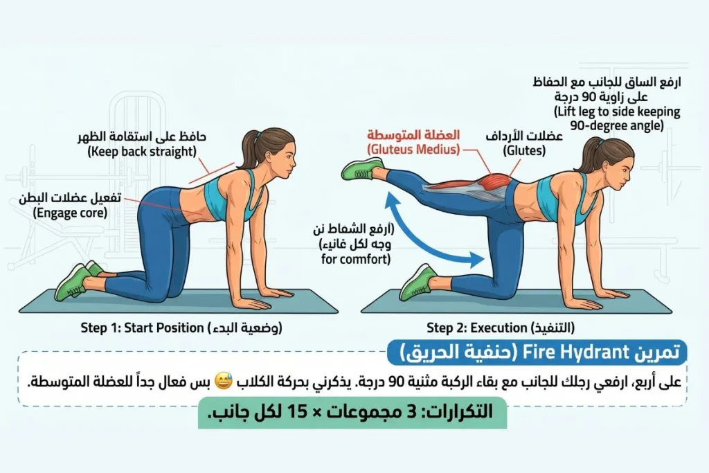 تمارين الأرداف والمؤخرة للنساء