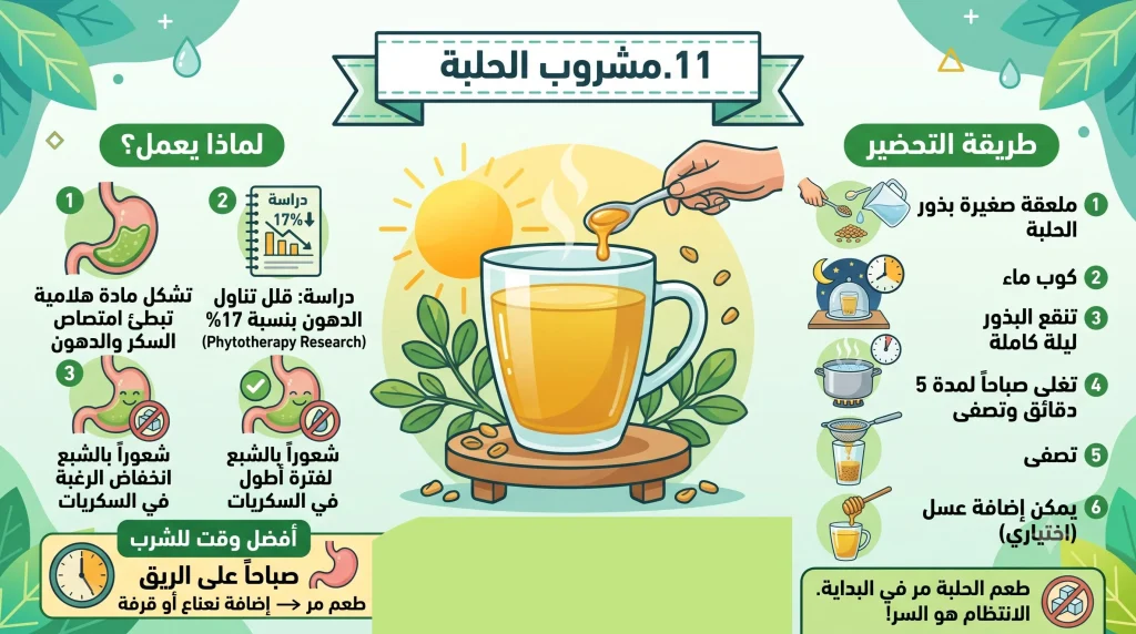 أفضل مشروبات لحرق دهون البطن